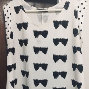 Tutta Bella Maternity Bow Print Top